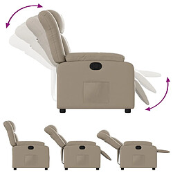 Acheter Maison Chic Fauteuil Relax pour salon, Fauteuil inclinable Cappuccino Similicuir -GKD38372