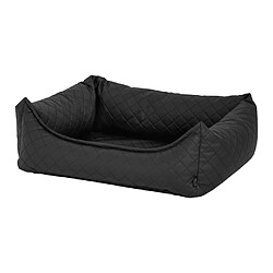 Madison Lit pour chien Skai Check 80x67x22 cm Gris