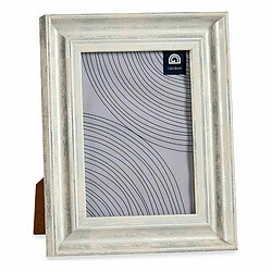 Gift Decor Cadre photo 19 x 2 x 24 cm Verre Argenté Bois Marron Plastique (6 Unités)