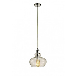 Luminaire Center Suspension Carla Chrome poli 1 ampoule 31cm