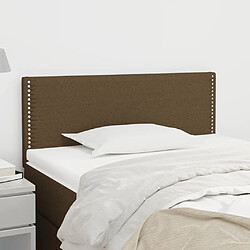 vidaXL Tête de lit Marron Foncé 80x5x78/88 cm Tissu