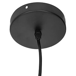 Avis Pegane Lampe suspendue, suspension luminaire en métal noir - Diamètre 33 x Hauteur 23 cm