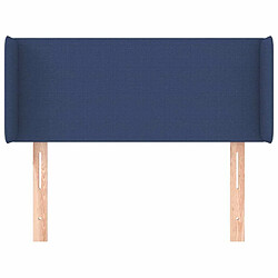 Avis Maison Chic Tête de lit scandinave avec oreilles,meuble de chambre Bleu 103x16x78/88 cm Tissu -MN65292