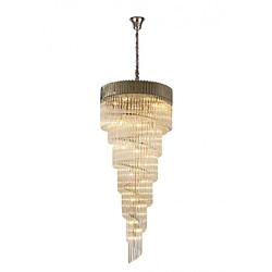 Luminaire Center Suspension 31 ampoules Nickel poli