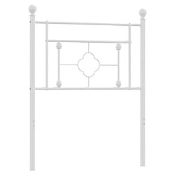 Maison Chic Tête de lit moderne pour chambre - Décoration de lit métal blanc 80 cm -MN52420