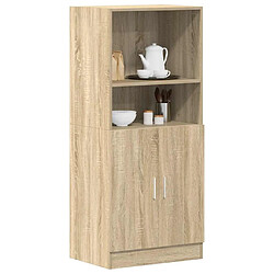 vidaXL Armoire de cuisine chêne sonoma 57x41,5x131,5cm bois ingénierie