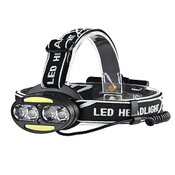 Wewoo 30000 LM 4 × CREE XML-T6 + 2 × COB + 2 × Lampe frontale à LED rouge de poche torche Lanterne