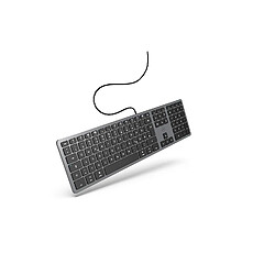 Avis Mobility Lab Clavier allemand QWERTZ filaire pour Mac ? gris sidéral et noir