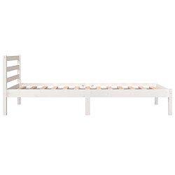 Acheter vidaXL Cadre de lit sans matelas 90x190 cm blanc