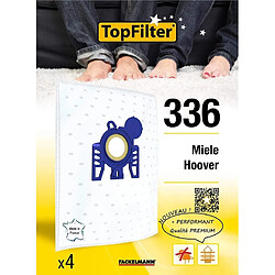 4 Sac Aspirateur PREMIUM 64336 - Miele Hoover - TOPFILTER