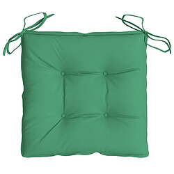 Acheter vidaXL Coussins de chaise lot de 6 vert 40x40x7 cm tissu oxford