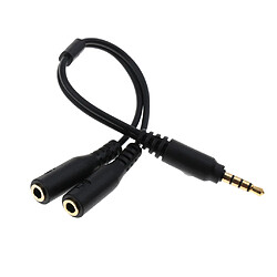 Adaptateur Conversion Câble Microphone Casque Mâle à Femêlle Répartiteur