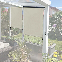 Mendler Store enrouleur vertical HWC-F42, store extérieur, Protection anti-UV 50 ~ 250x100 cm, crème -beige