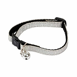 Paris Prix Collier pour Chat avec Grelot Glitter 30cm Argent