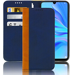 Avizar Housse Huawei P30 Lite Étui Folio Rangement carte Fonction support bleu nuit