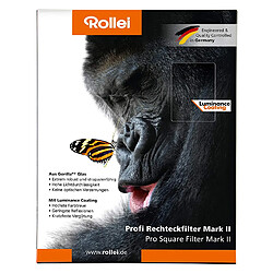 Avis Rollei Filtre rectangulaire professionnel Mark II ? Filtre à Densité Neutre (100x105 mm) Gorilla Glass - ND8 (3 Stops/0,9) Système 100 mm