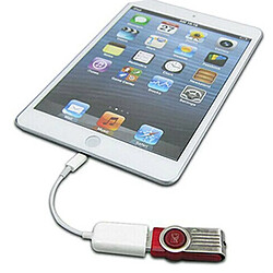 Acheter Universal Pour iPad 4/mini adaptateur caméra OTG câblé blanc 8 broches pour clavier USB