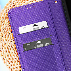 Acheter Avizar Étui pour Xiaomi 13 Lite porte-cartes effet croisillons avec dragonne Violet