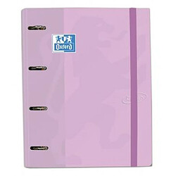 Reliure à anneaux Oxford Touch Mauve A4+ (4 Unités)