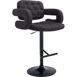 Acheter Non Tabouret de bar Dublin TISSU noir