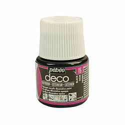 Pebeo Peinture acrylique d'extérieur multi-surfaces - Noir - 45 ml