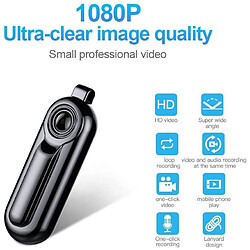 Chrono Mini Caméra de Surveillance 1080P HD Caméra Espion avec Enregistrement Audio Vidéo - 32Go(Noir)