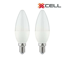 XXCELL Ampoules LED Flamme E14 40W x2