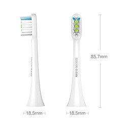 Wewoo Tête de brosse à dents pour Xiaomi Soocare Sonic à électrique HC7711W 2 PCS Général nettoyage têtes de de rechange