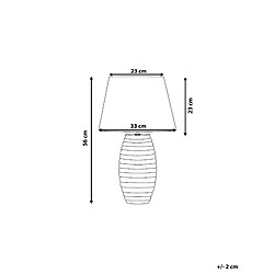 Avis Beliani Lampe à poser EBRO Doré