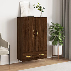 Maison Chic Buffet,Meuble de Rangement,commode pour salon,Cuisine chêne marron 69,5x31x115 cm bois d'ingénierie -MN14261