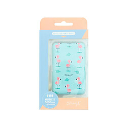 Acheter Batterie externe sans fil Mr. Wonderful Flamingos WMRWPWB001 5000 mAh Bleu