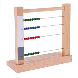 1 Set Montessori Mathématiques Comptage Jouet Perle Cadre Abaque Jouets de Développement Intellectuel pour Bébé Enfant