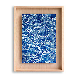 Swabdesign Cadre Carpë cyanotype Eau 40x30cm