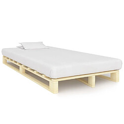 vidaXL Cadre de lit de palette sans matelas bois pin massif 120x200 cm