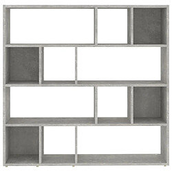 Acheter vidaXL Bibliothèque/Séparateur de pièce Gris béton 105x24x102 cm