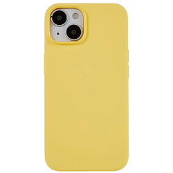 Coque en silicone antichoc, antichute, mince pour votre iPhone 14 Plus - jaune