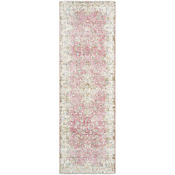 Vidal Tapis de laine 242x78 rouge Vintage Royal