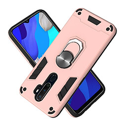 Coque en TPU hybride 2 en 1 amovible avec béquille or rose pour votre OPPO A9 (2020)/A5 (2020)/A11/A11x