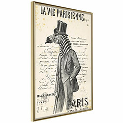 Paris Prix Affiche Murale Encadrée The Parisian Life 40 x 60 cm Or