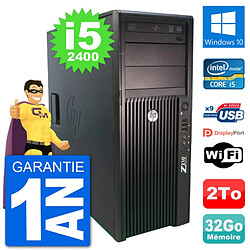 PC Tour HP Z210 Intel Core i5-2400 RAM 32Go Disque Dur 2To Windows 10 Wifi - Occasion