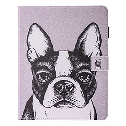 Wewoo Coque pour iPad mini 4/3/2/1 Peinture BullChien Motif Horizontal Housse en cuir Flip avec titulaire et portefeuille fentes cartes fente stylo