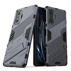 Coque en TPU anti-chocs avec béquille, bleu foncé pour votre Xiaomi Redmi K50 Gaming