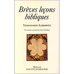 Brèves leçons bibliques : remarques sur la Parashah de la semaine - Occasion