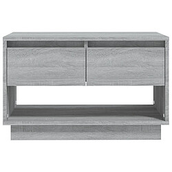 Maison Chic Meuble TV scandinave gris - Banc TV pour salon Sonoma 70x41x44 cm Aggloméré -MN13605 pas cher