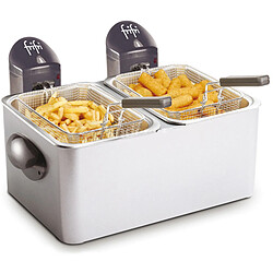 Friteuse double 2x4,5l 2x3200w inox - fi.1998 - FRIFRI