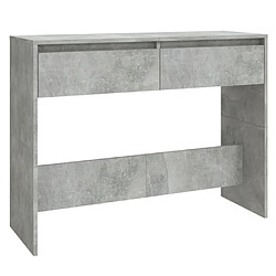 Maison Chic Table console | Meuble d'entrée | Table d'appoint Gris béton 100x35x76,5 cm Aggloméré -GKD66211