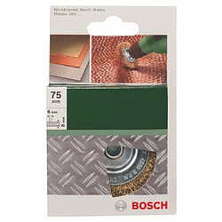 Bosch - Brosse circulaire pour perceuse Fils ondulés laitonnés - 6 x 75 mm - 2609256529