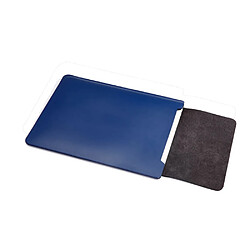 Avis Sacoche en cuir SOYAN en Microfibre avec tapis de souris pour Macbook Air/Pro 13 pouces - Bleu