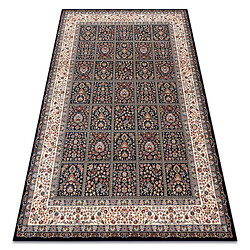 RUGSX Tapis NAIN Fleurs, cadre 1181 51011 bleu foncé beige 120x170 cm