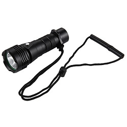 Wewoo Lampe de poche torche noir 10W L2 1000LM extérieure plongée lumière blanche étanche de LED pas cher